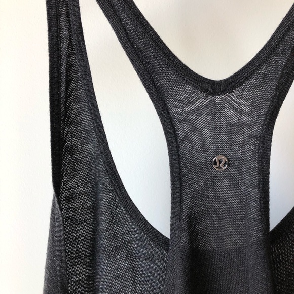 Lululemon knit tank top - black - size 8? - Picture 3 of 4
